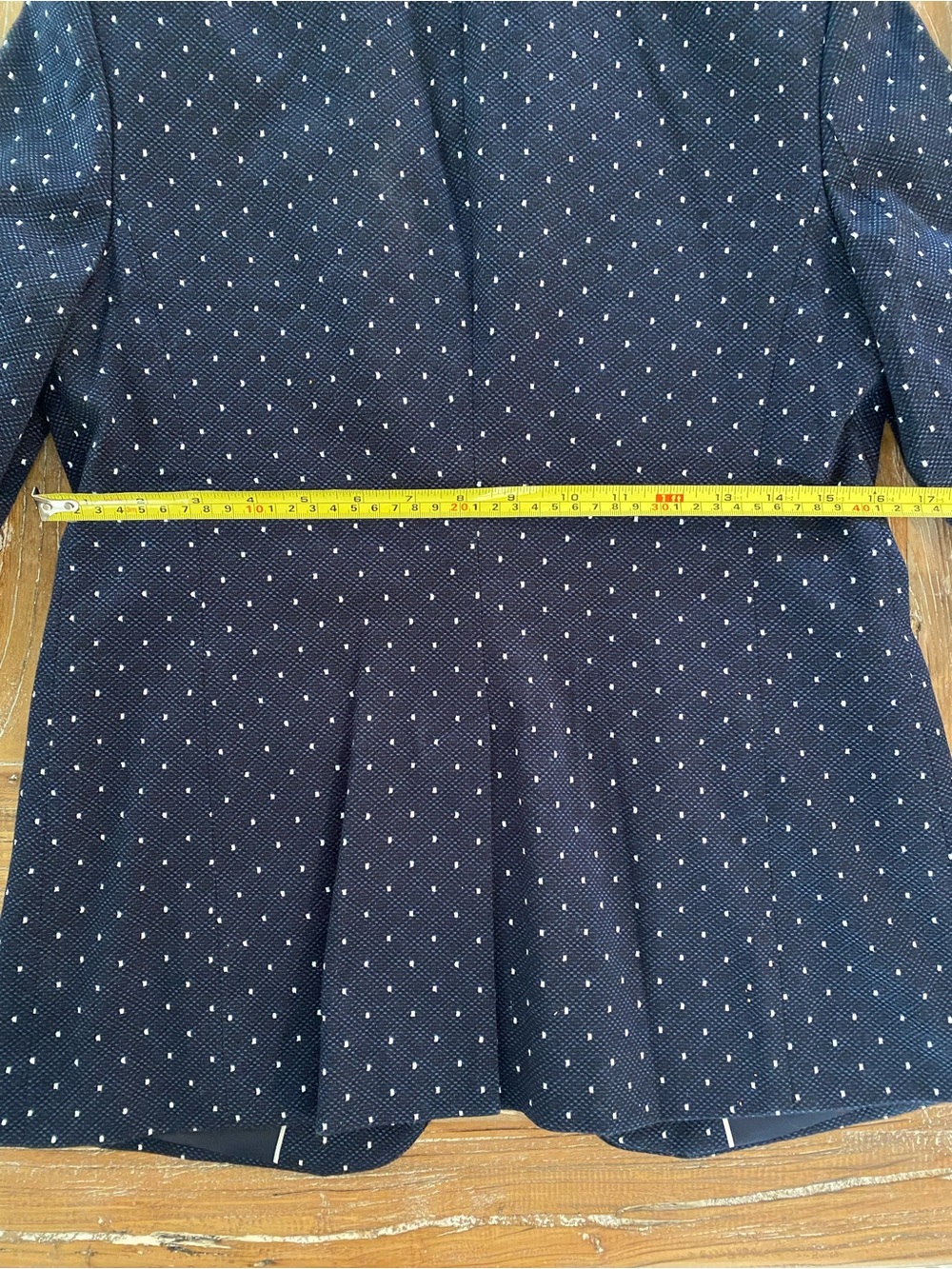 Banana Republic Blazer Navy with White Polka Dots. Women’s size 4. - Picture 14 of 15